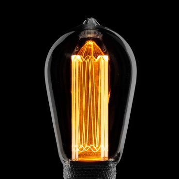 ETH Edison LED Filament ST64 - E27 - 3 stappen dimbaar - 5W - 1800K – gerookt titanium