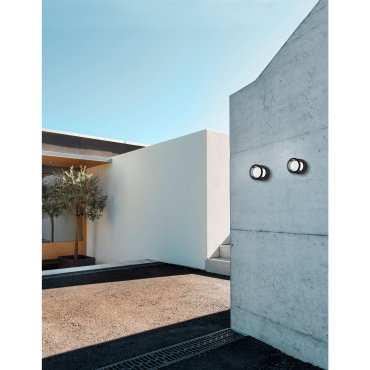 Nova Luce Agosto - buiten wandverlichting - Ø 11 x 11 cm - 6W LED incl. - IP54 - zwart