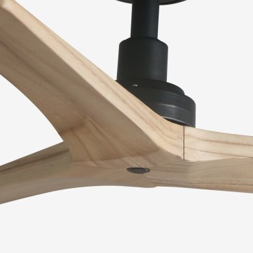 Faro Klim S - plafondventilator - Ø 92,5 cm - mat zwart en den