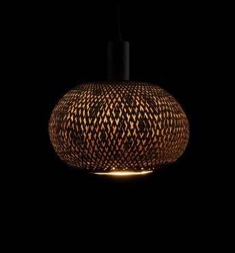 Segula Floating Bamboo LED - Ø 30 cm - E27 - 6W dimbaar - 2200K - brons