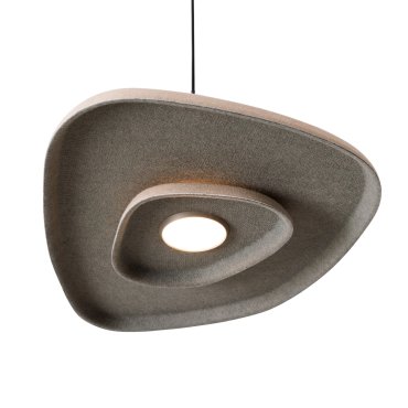 Maxlight Deux - hanglamp - 40 x 30 x 190 cm - 5W LED incl. - creme en grijs
