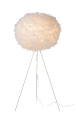 Lucide Goosy Soft - staanlamp - 142 cm - Wit
