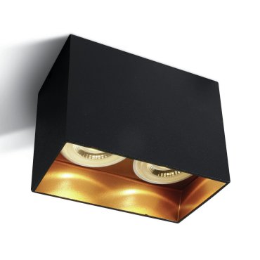ONE Light GU10 Dark Light - plafondverlichting - 12 x 6 x 9,5 cm - zwart
