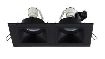 Maxlight Hit - inbouwspot 2L - 215 x 115 mm, 195 x 95 mm inbouwmaat - zwart