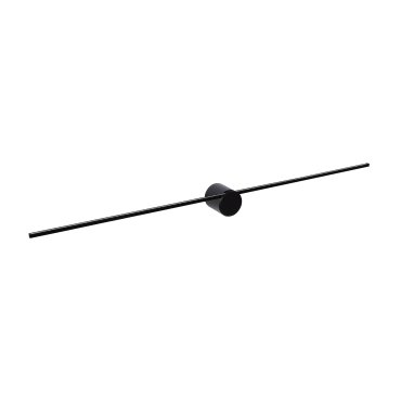 Lucide Mizar - wandverlichting - 90 x 7,2 x 6,5 cm - 10W LED incl. - IP44 - zwart