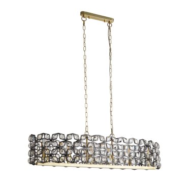 Searchlight Iris - hanglamp - 100 x 30 x 150 cm - goud