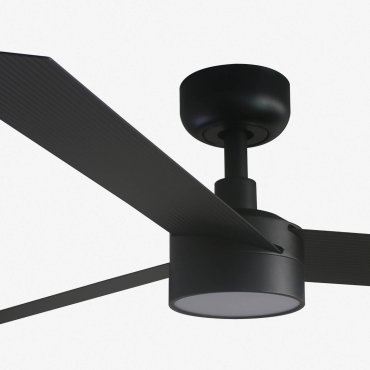 Faro Cruiser L - plafondventilator met licht - Ø 132 cm - mat zwart