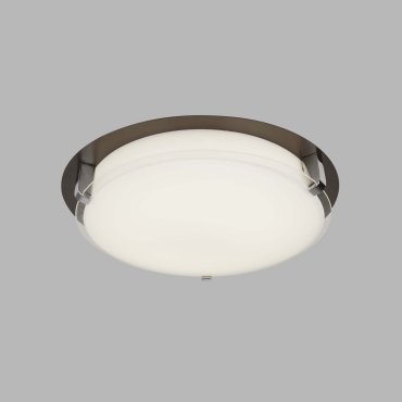 Searchlight Edinburgh - plafondverlichting - Ø 36 x 8 cm - 18W LED incl. - bruin