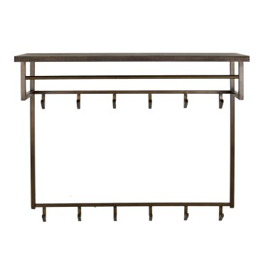 Vico Ferro - kapstok met wandschap - 100 x 33 x 80 cm - antiek brons