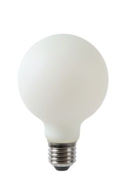 Lucide LED Filament lamp - Ø 8 cm - E27 - 5W dimbaar - 2700K - opaal