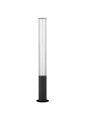 Nova Luce Iman - tuinpaal - Ø 16 x 105 cm - 25W LED incl. - IP65 - zandzwart