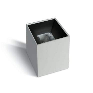 ONE Light Dark Light Pro Square Cylinders - opbouwspot 1L - 8 x 8 x 10,4 cm - 10W LED incl. - wit