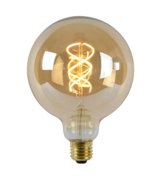 Lucide LED filament lamp - Ø 12,5 x 17,5 cm - E27 - 5W dimbaar - 2200K - amber