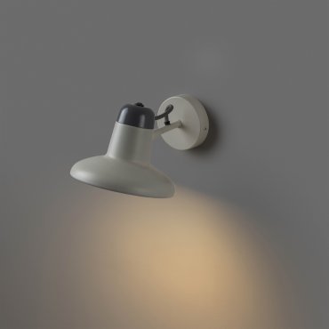 Faro Snap - wandverlichting met schakelaar - 18 x 25 x 14 cm - wit en grijs