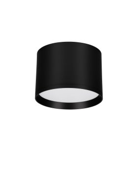 Nova Luce Ziaza - plafondlamp - Ø 12 x 8,6 cm - 17W LED incl. - zandzwart