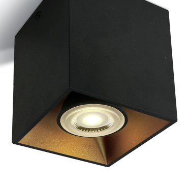 ONE Light GU10 Decorative Square Cylinders - opbouwspot 1L - 8,3 x 8,3 x 9,4 cm - zwart