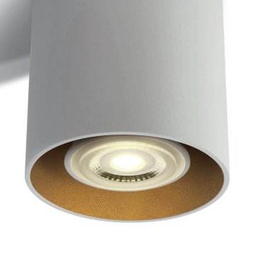 ONE Light GU10 Decorative Cylinders - opbouwspot 1L - Ø 8 x 9,4 cm - wit