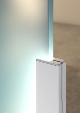 Klus KRAV-56 - LED-profiel voor glazen wanden met een dikte van 5mm tot maximum 6mm - 1 x 2,5 cm - geanodiseerd zilver