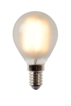 Lucide LED filament lamp - Ø 4,5 x 7,7 cm - E14 - 4W dimbaar - 2700K - albast