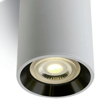 ONE Light Dark Light Cylinders - plafondverlichting - Ø 7 x 10 cm - wit en zwart