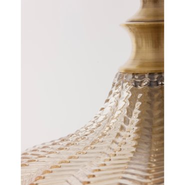 Nova Luce Loni - hanglamp - Ø 24 x 120 cm - champagne