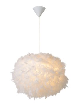Lucide Goosy Soft - hanglamp - Ø 50 cm x 165 cm - wit