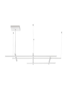Nova Luce Pace - hanglamp - 102 x 204 x 80 cm - 83W dimbare LED incl. - zandwit