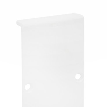 Nova Luce - lineair verlichtingsprofiel - eindkap - wit aluminium frame