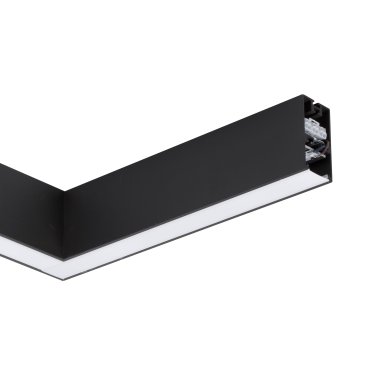 Nova Luce Dido - lineair verlichtingsprofiel - 34,5 x 3,8 x 7 cm - 20W LED incl. - zwart - witte lichtkleur