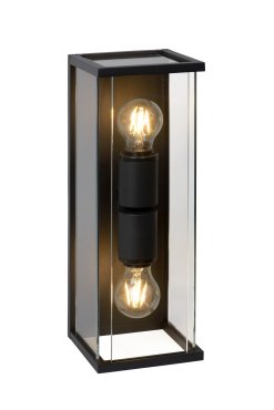 Lucide Claire - buiten wandverlichting - 14 x 14 x 40 cm - IP54 - antraciet