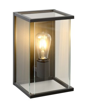 Lucide Claire - buiten wandverlichting - 17 x 18 x 30 cm - IP54 - antraciet