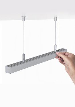 KLUS RD-1 - bevestigingsset inclusief kabel 150cm - satijn zilver