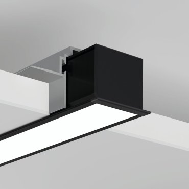 Klus Lokom - inbouw ledprofiel - 3,02 x 2,45 cm - zwart