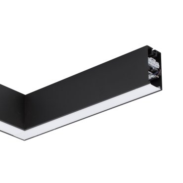 Nova Luce Dido - lineair verlichtingsprofiel - 34,5 x 3,8 x 7 cm - 20W LED incl. - zwart - warmwitte lichtkleur