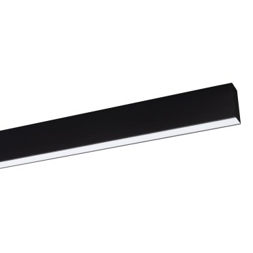 Nova Luce Gent - lineair verlichtingsprofiel - 120 x 3,8 x 7 cm - 40W LED incl. - zwart - warmwitte lichtkleur