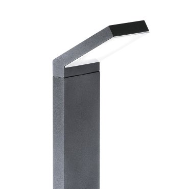 Nova Luce Park - tuinpaal - 12 x 12 x 80 cm - 6W LED incl. - IP54 - donkergrijs