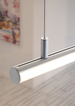 KLUS JAZ - profiel - Ø 3 cm - geanodiseerd zilver