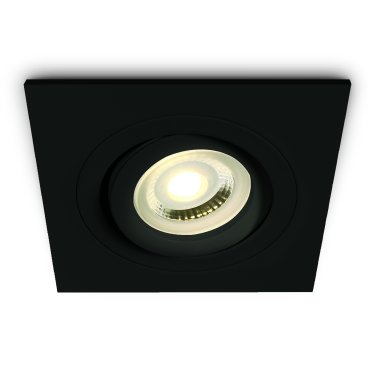 ONE Light Dual Ring Range - inbouwspot - 94 x 94 mm, Ø 80 mm inbouwmaat - zwart
