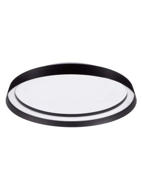 Nova Luce Ormi - plafondlamp - Ø 45 x 7 cm - 38W dimbare LED incl. - zandzwart