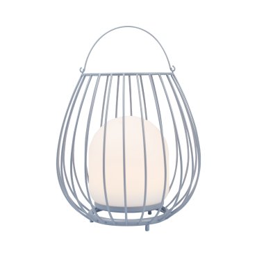 Nordlux Jim To-Go - oplaadbare tafellamp buiten - Ø 28 x 30,3 cm - 3W LED incl. - IP54 - grijs