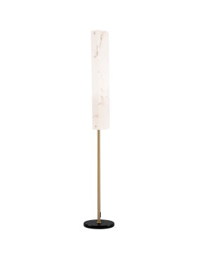 Nova Luce Aider - vloerlamp - Ø 26 x 160 cm - 23W LED incl. - messing goud