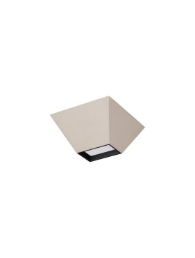 Nova Luce Utopia - plafondlamp - 15 x 6,5 x 15 cm - 9W LED incl. - beige