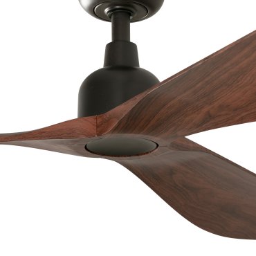 Faro Outwood L Tuya Smart - plafondventilator - Ø 150 cm - IP44 - donkerbruin en donker walnoot