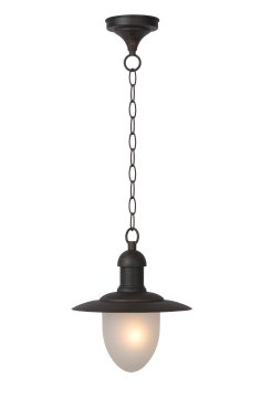 Lucide Aruba - hanglamp - Ø 25 x78 cm - IP44 - roestbruin