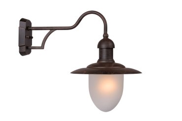 Lucide Aruba I - buiten wandverlichting - 30 x 37 x 24 cm - IP44 - roestbruin