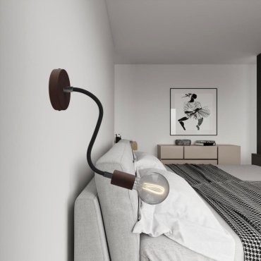 Creative Cables - Flexibele buis bekleed met textiel - 30 cm - zwart