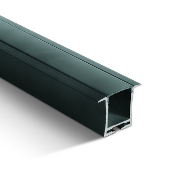ONE Light Black Profiles - inbouw profiel - 3,6 x 2,8 cm - 200 cm lengte - zwart