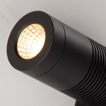 Projectlight Bruno - grondspot op piek - 5,2 x 28,5 cm - 8W LED incl. - 220V/240V - IP67 - mat zwart