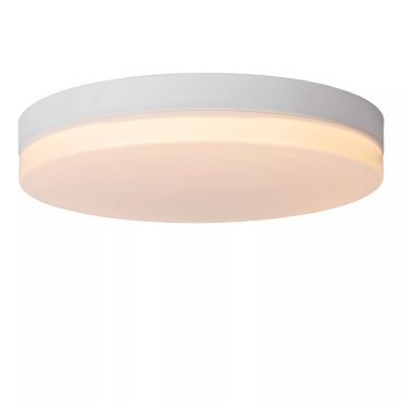 Lucide Biskit - plafondlamp met bewegingssensor - Ø 40 x 7,5 cm - 36W LED incl. - IP44 - wit