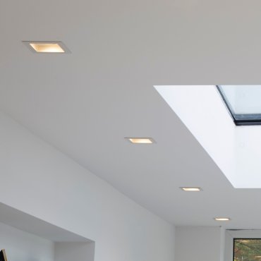 Projectlight Tobbe - inbouwspot - 90 x 90 x 120 mm - 80 x 80 mm inbouwmaat - wit